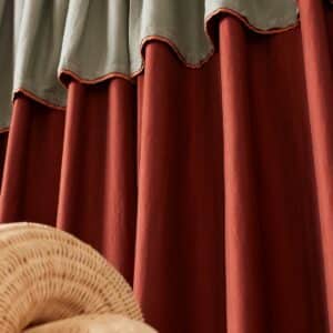 Rideaux de luxe en satin de lin Olbia